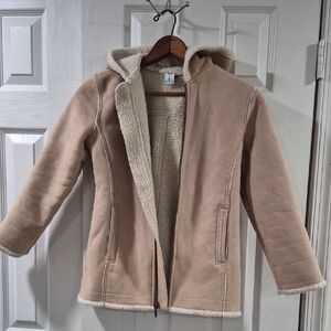 GAP Kids Sepra Tan Hooded Puffer Coat